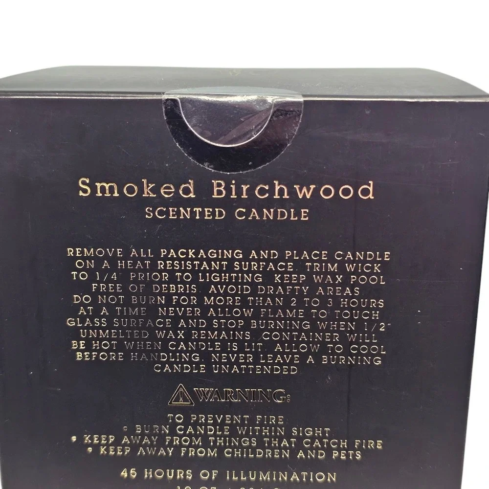 Modern Alchemy Smoked Birchwood Scented Candle 10 oz Luxury Home‎ Fragrance